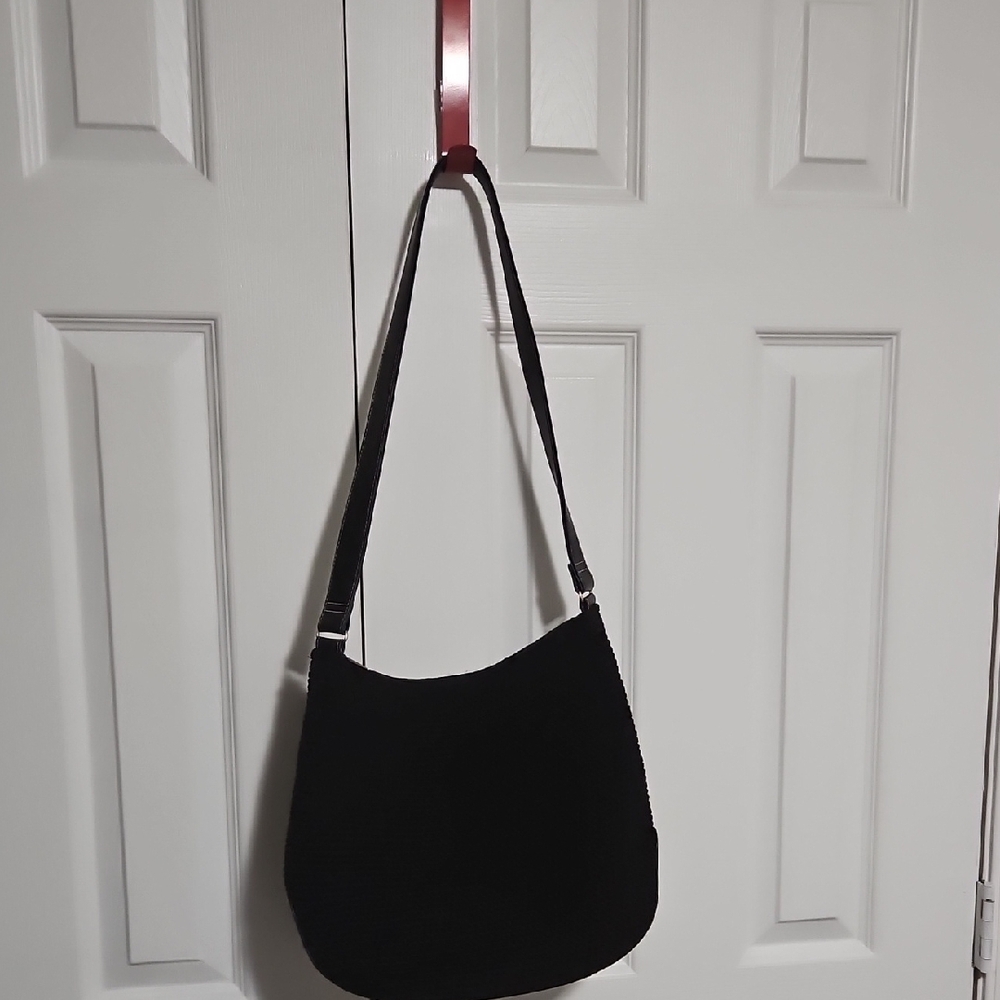 The Sak Elliott Lucca Black Crescent Shoulder Bag